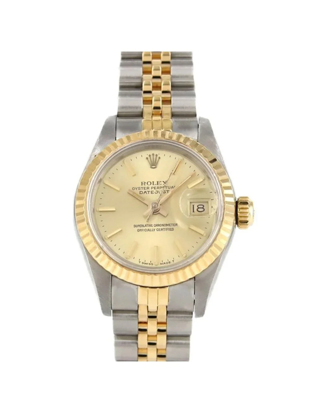 Rolex Datejust Stainless Steel Yellow Gold Automatic Watch